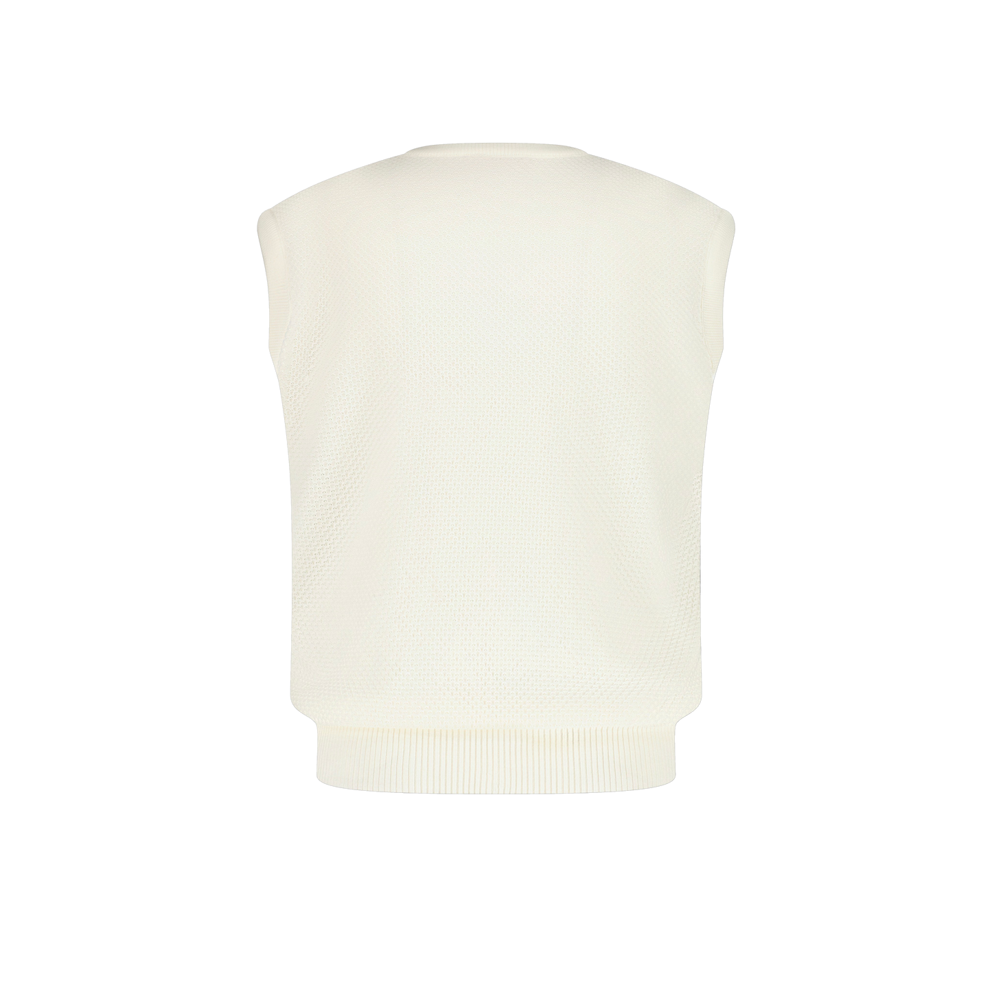 Pull Sans Manches Ecru