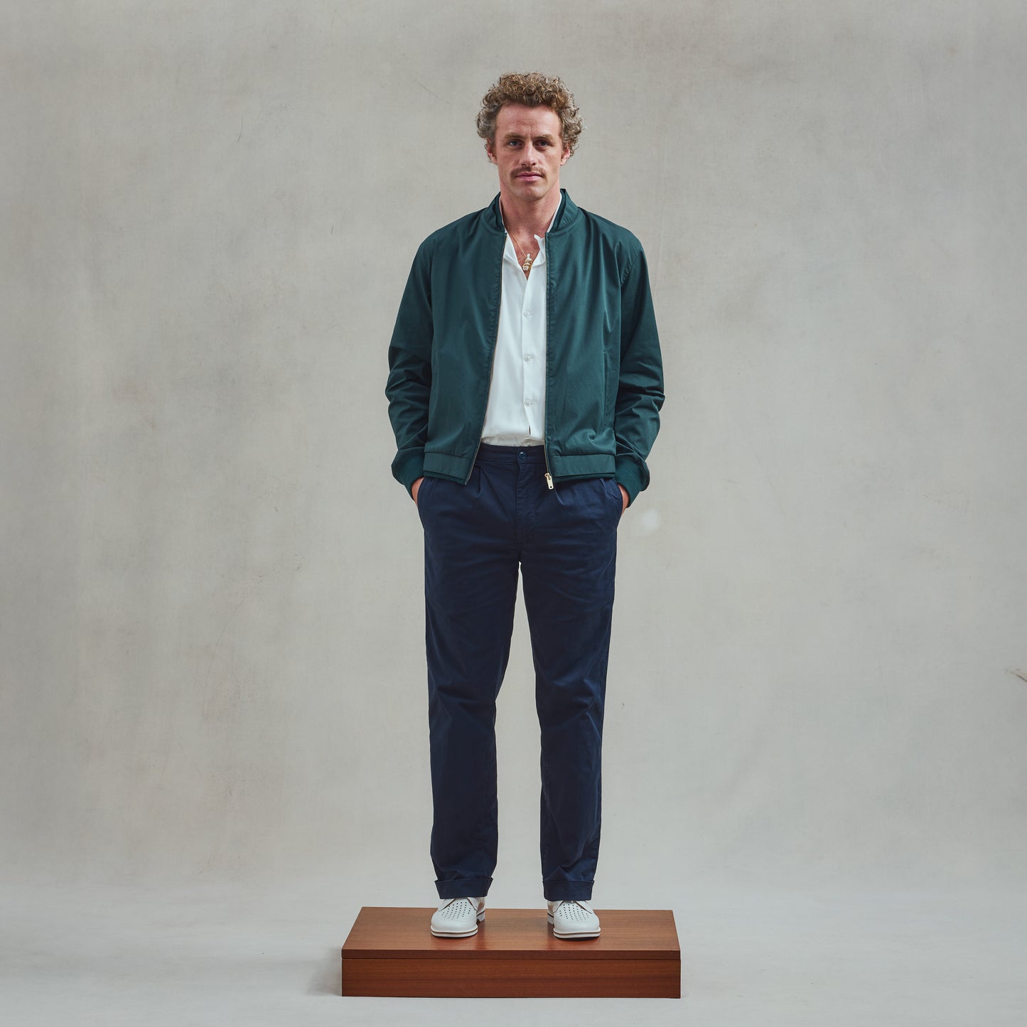Blouson Zippé Vert