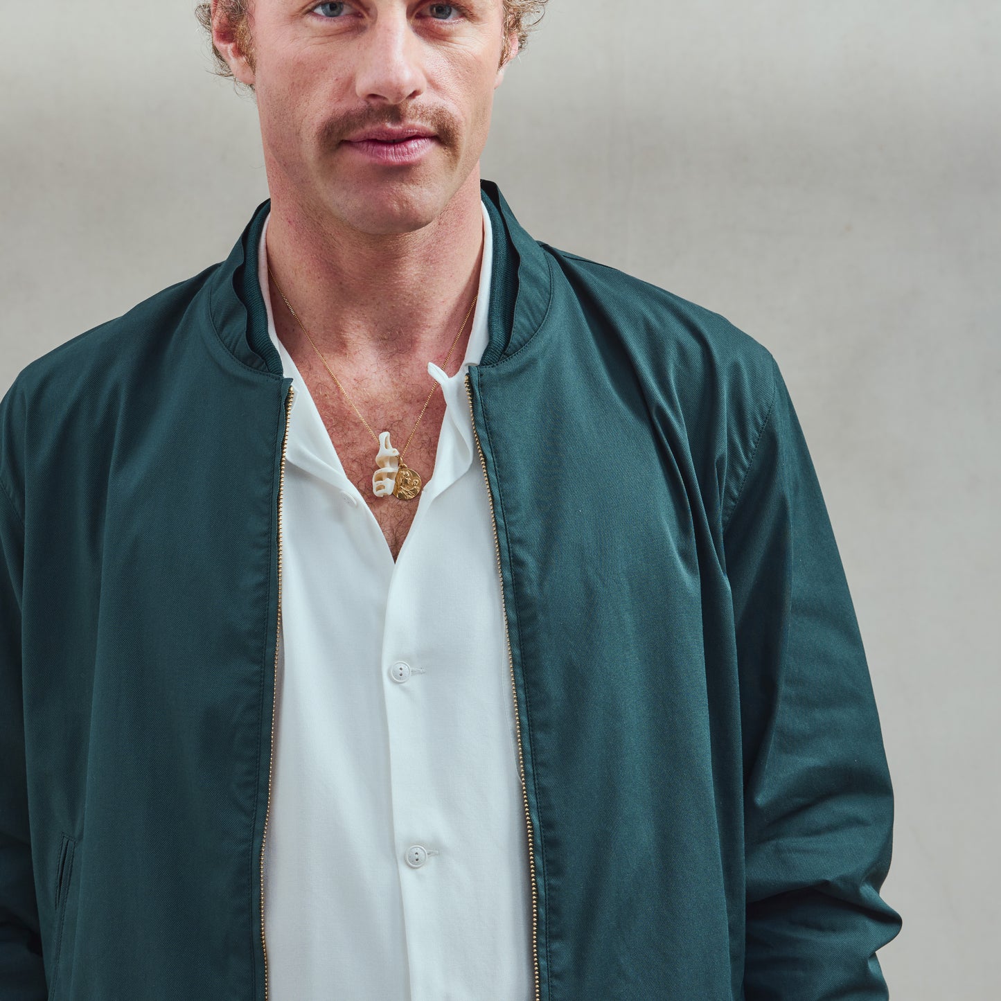 Blouson Zippé Vert