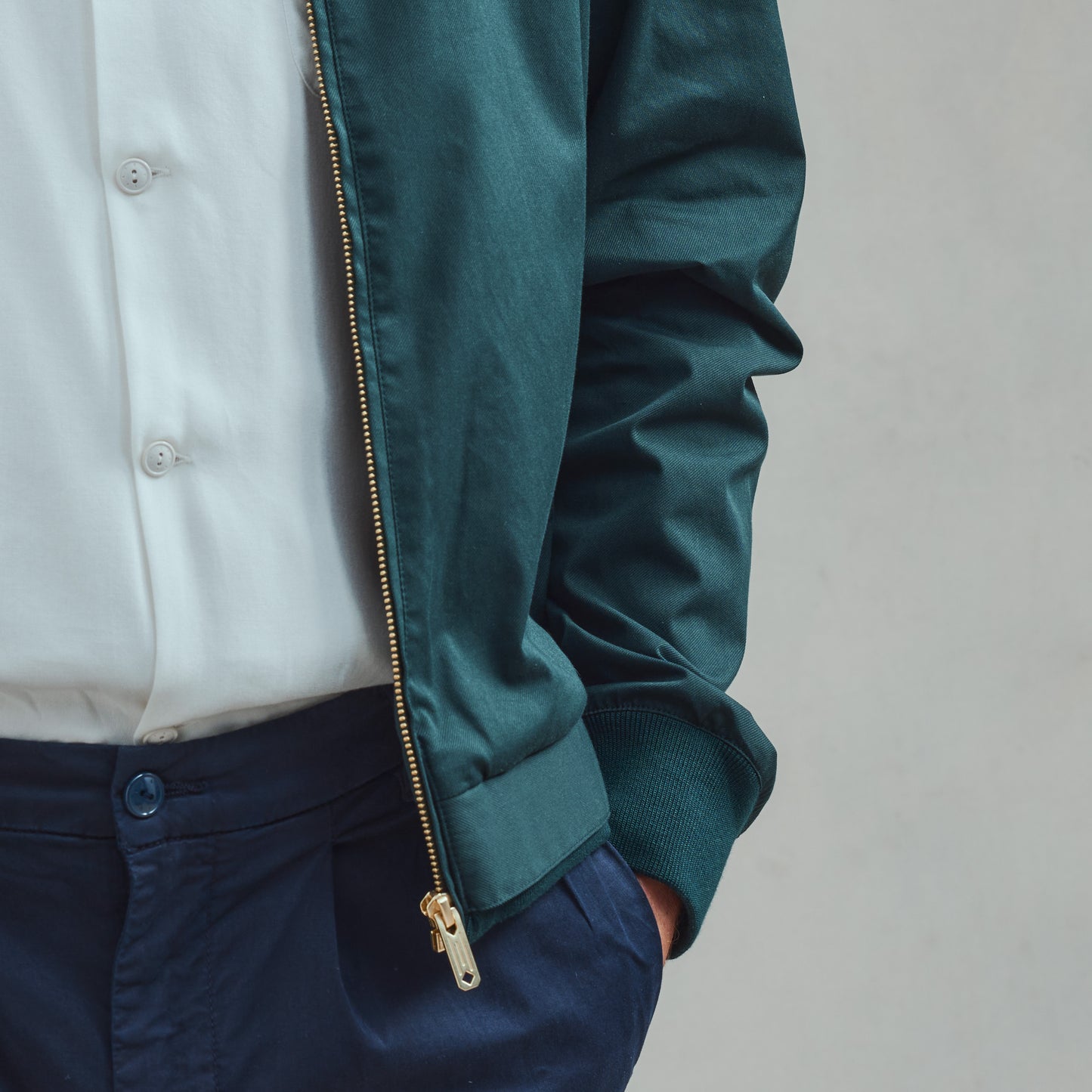 Blouson Zippé Vert