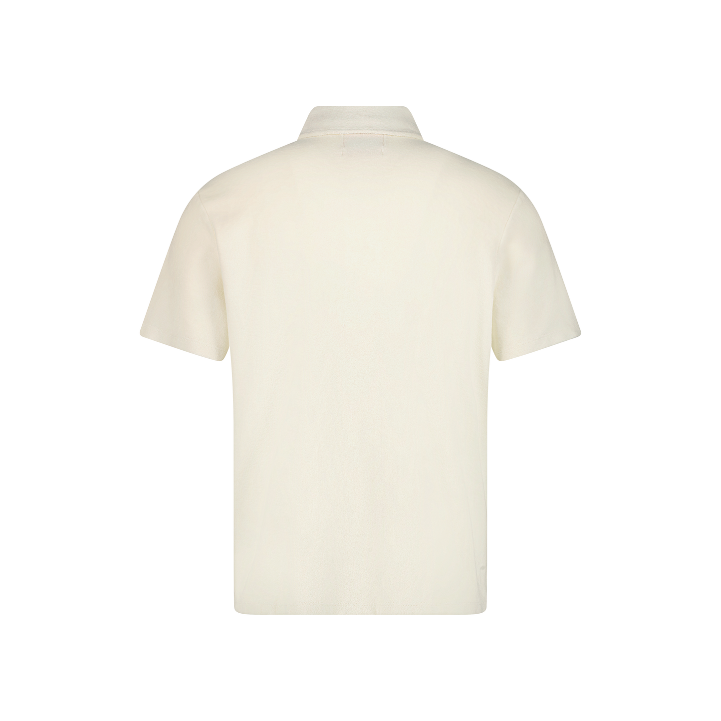 Polo Éponge à Bouton Ecru