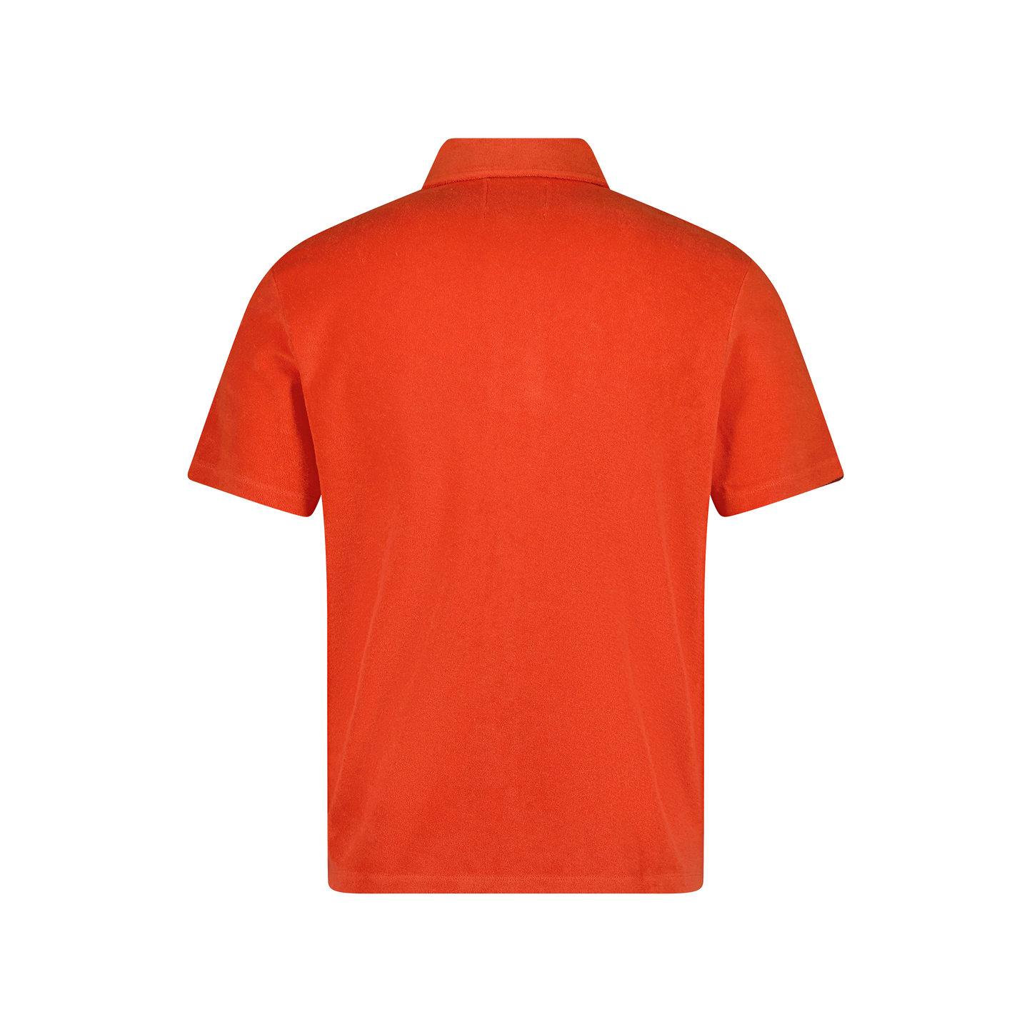 Polo à Bouton Orange en éponge
