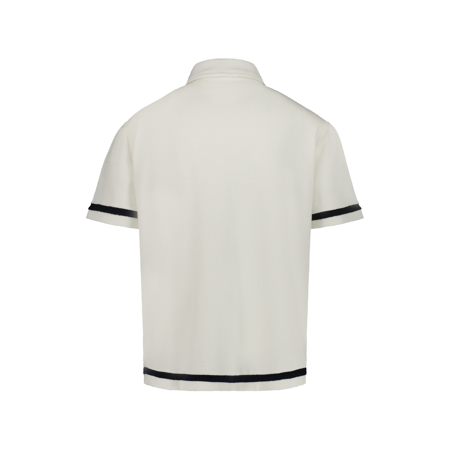 Chemise En Éponge Écru À Rayures Marine