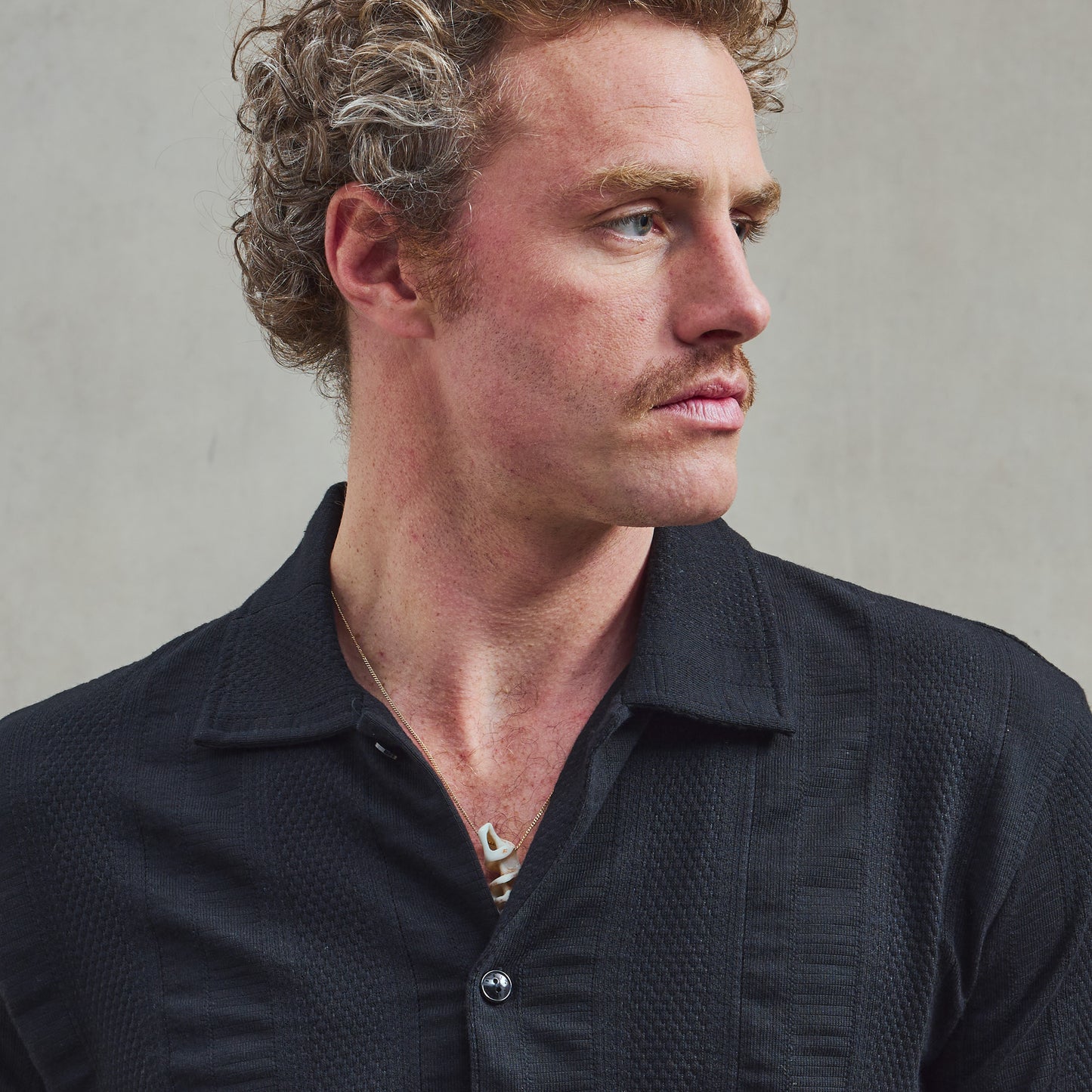 Black Jersey Fancy Shirt