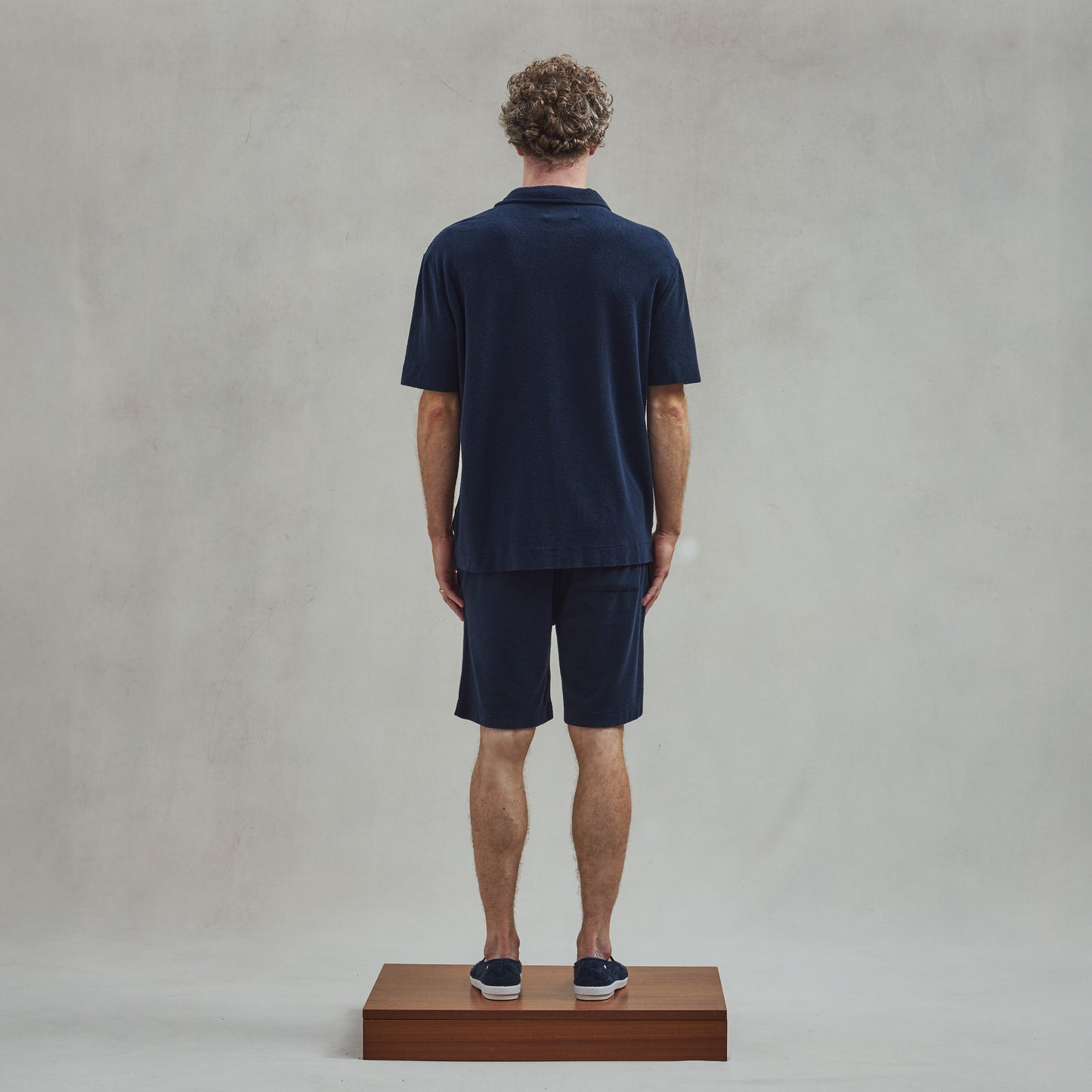 Navy Terrycloth Shirt