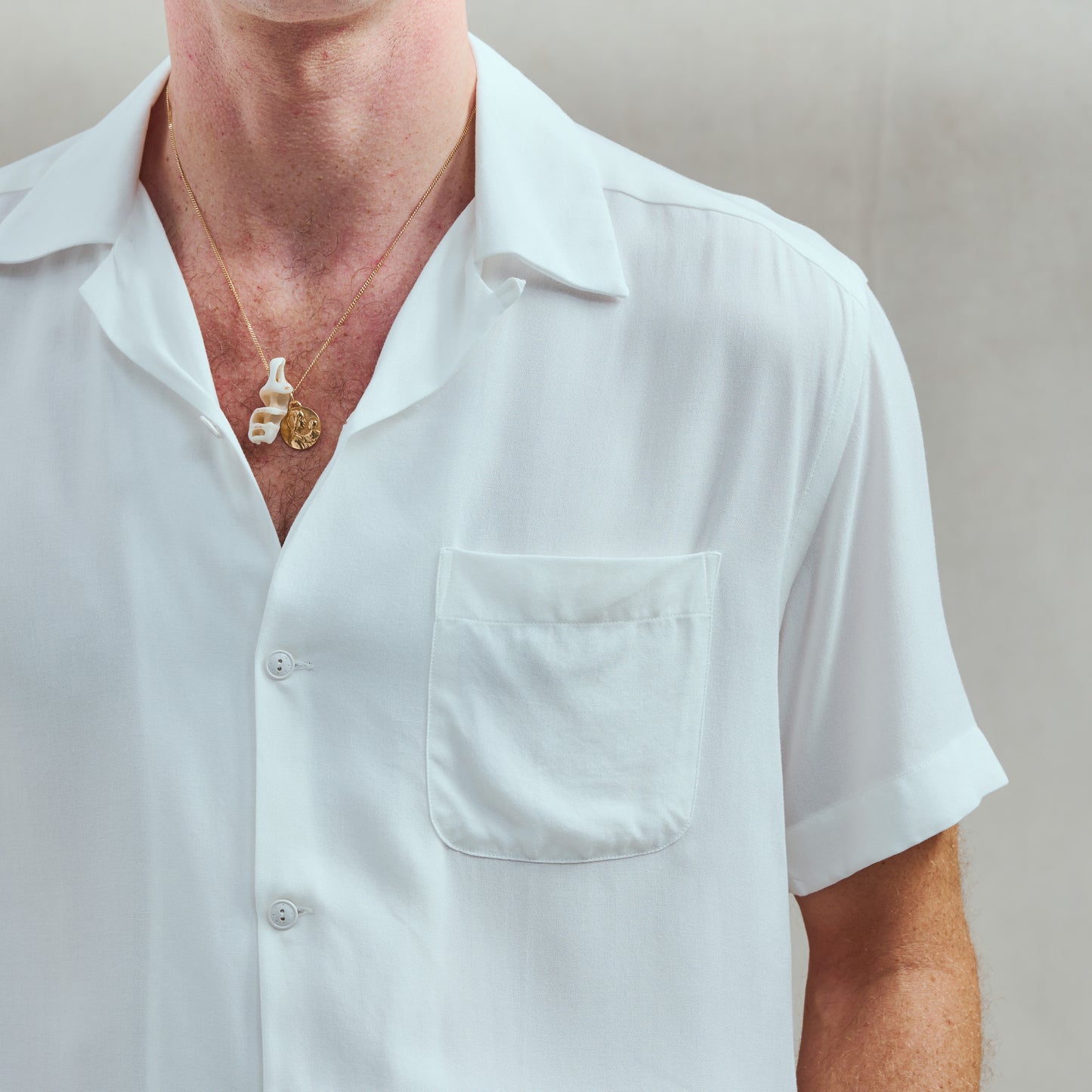 Chemise en Viscose Légère Blanche