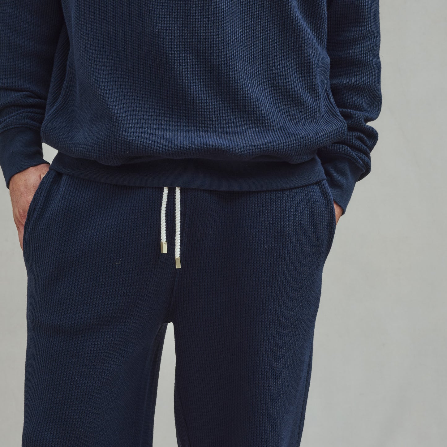 Navy Interlock Shorts