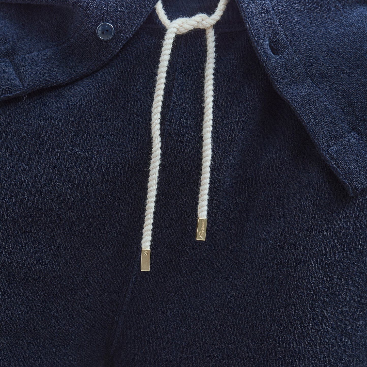 Navy Terrycloth Shorts