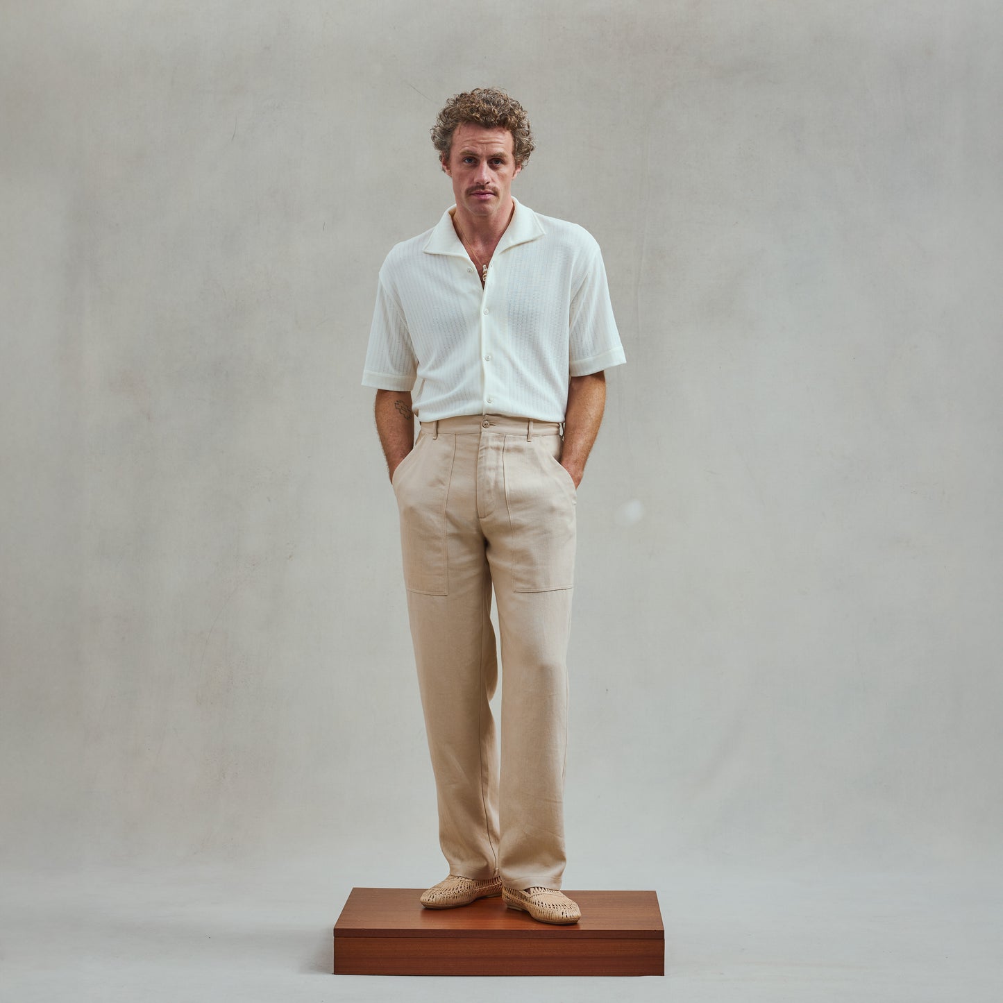 Pantalon Fatigue Beige