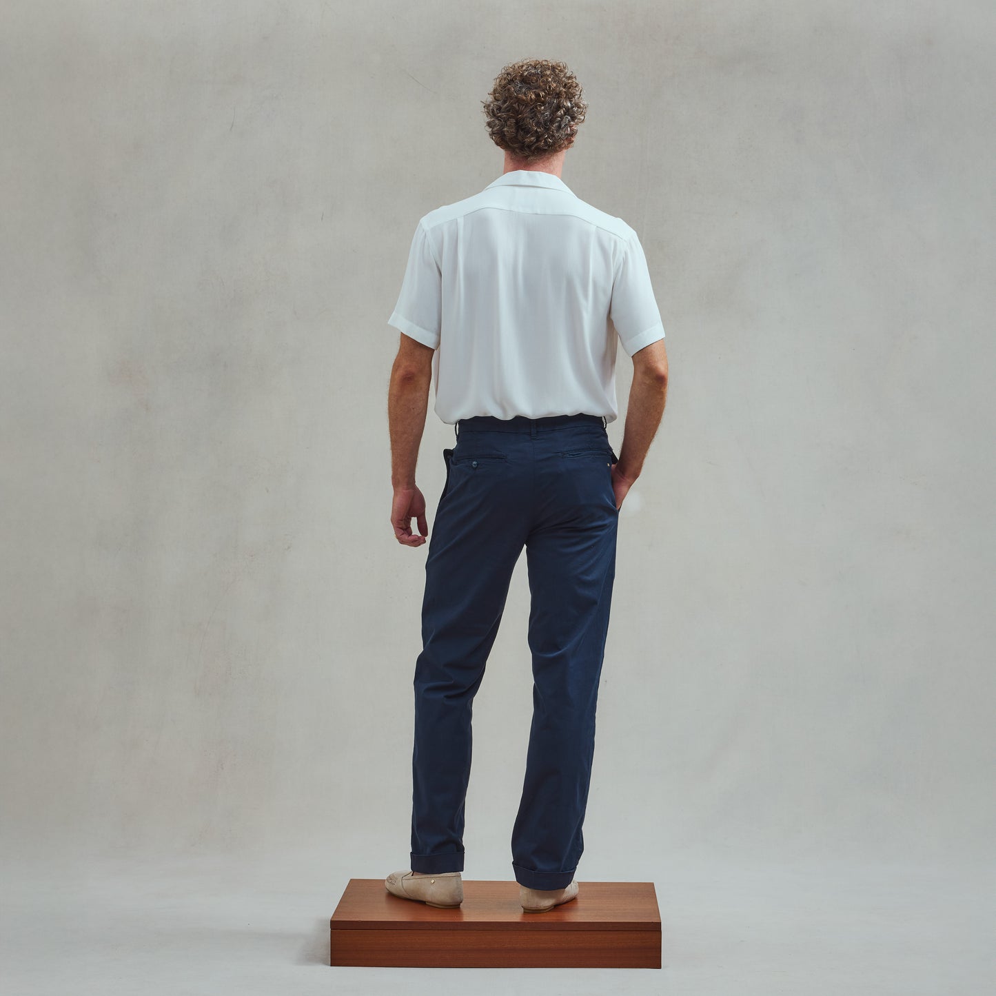 Pantalon à Plis Marine