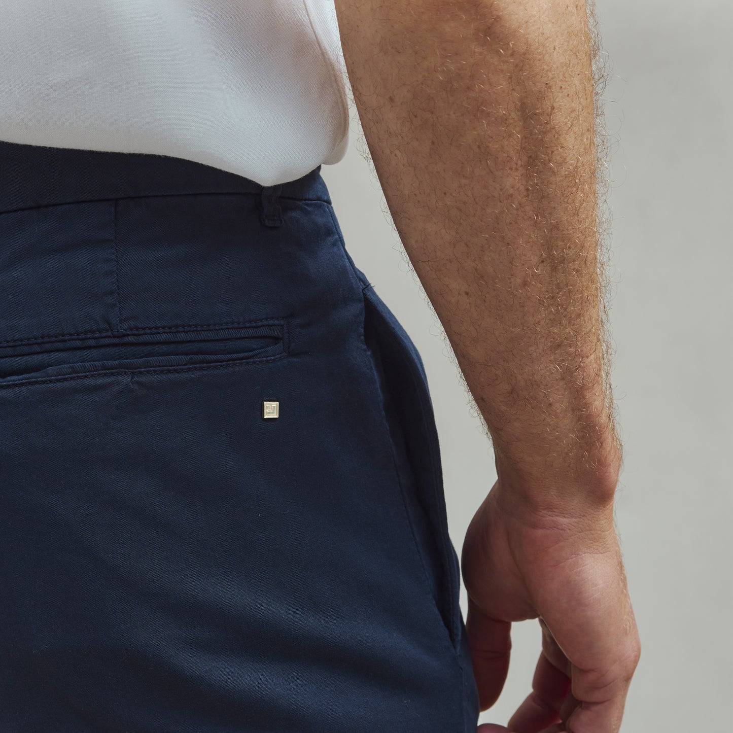 Pantalon à Plis Marine