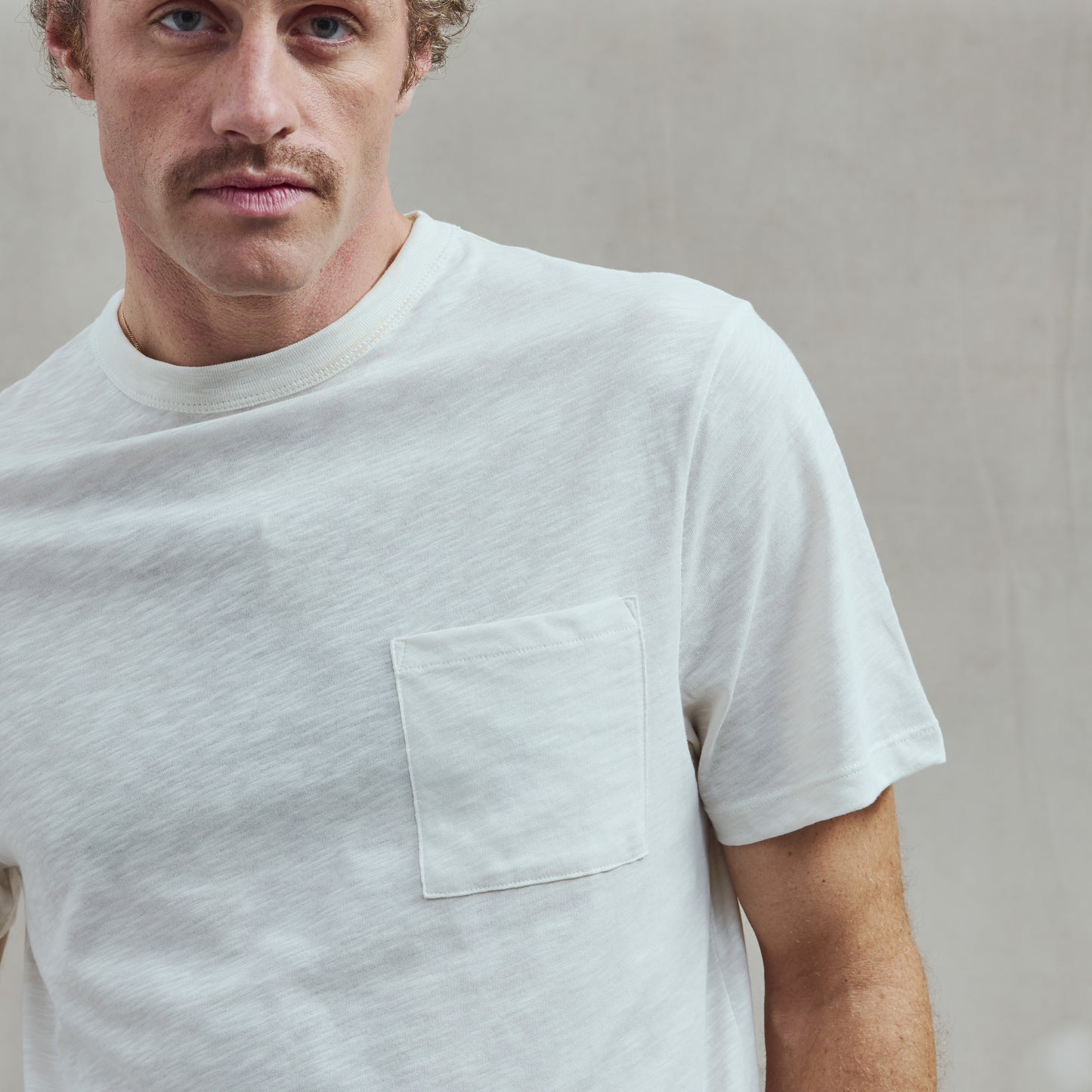 T-shirt En Jersey Slub Ecru