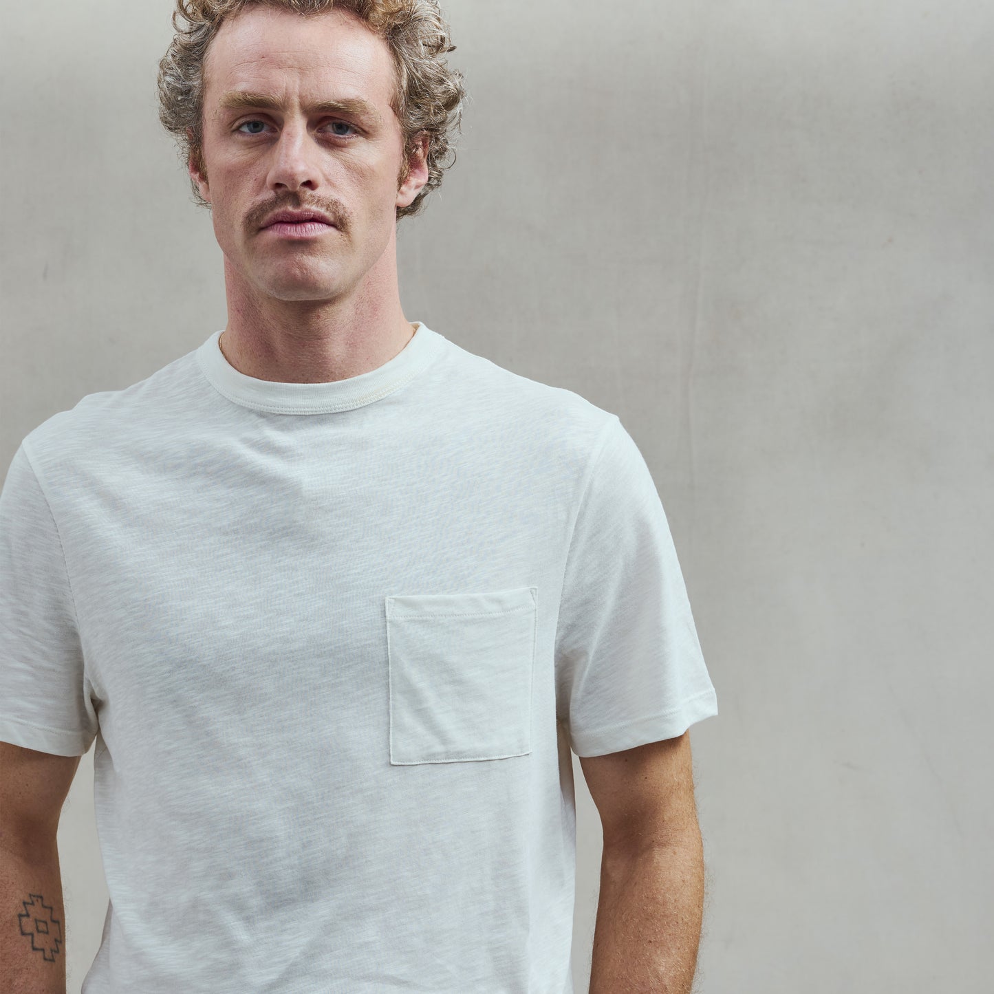 T-shirt En Jersey Slub Ecru