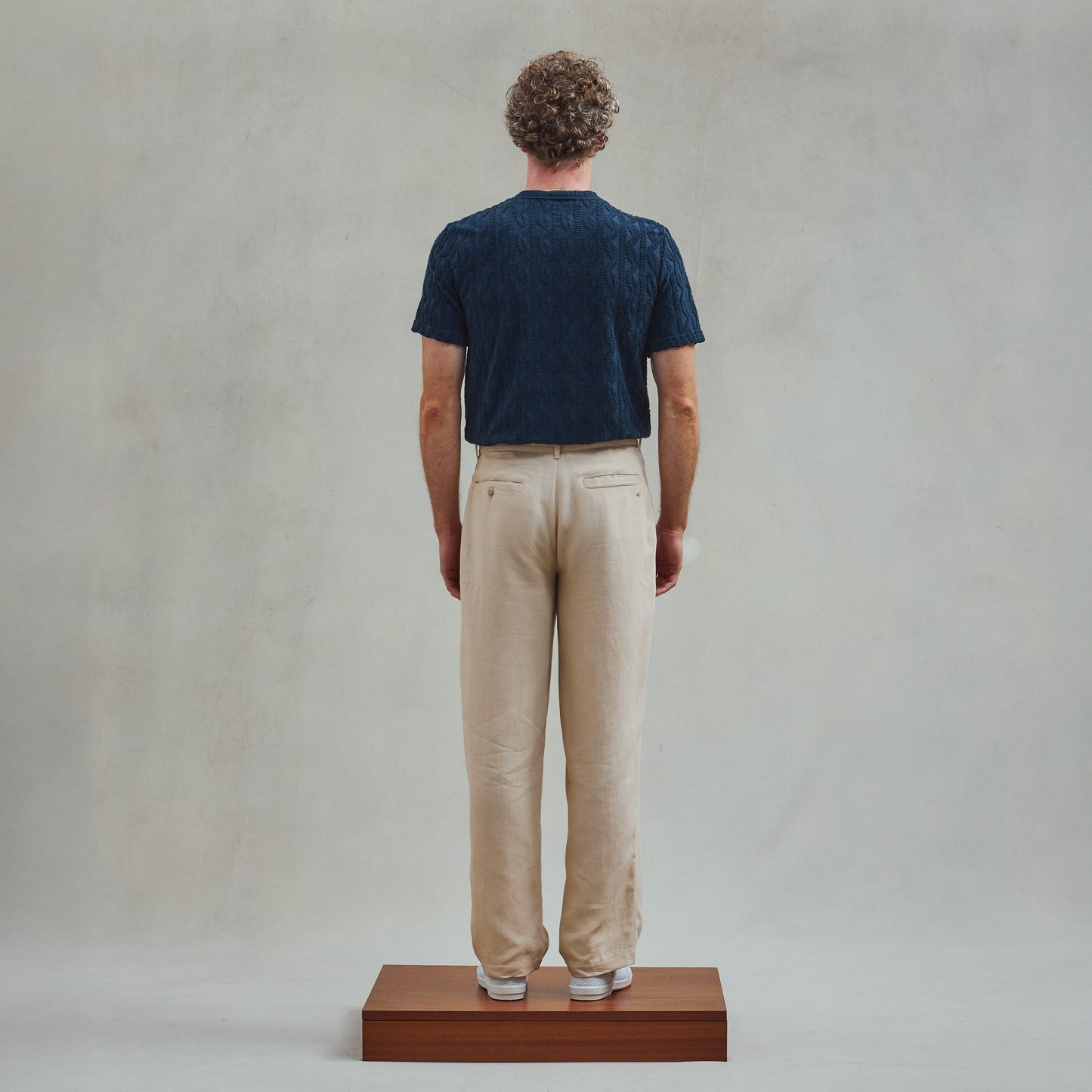 Navy Fancy Terrycloth T-Shirt