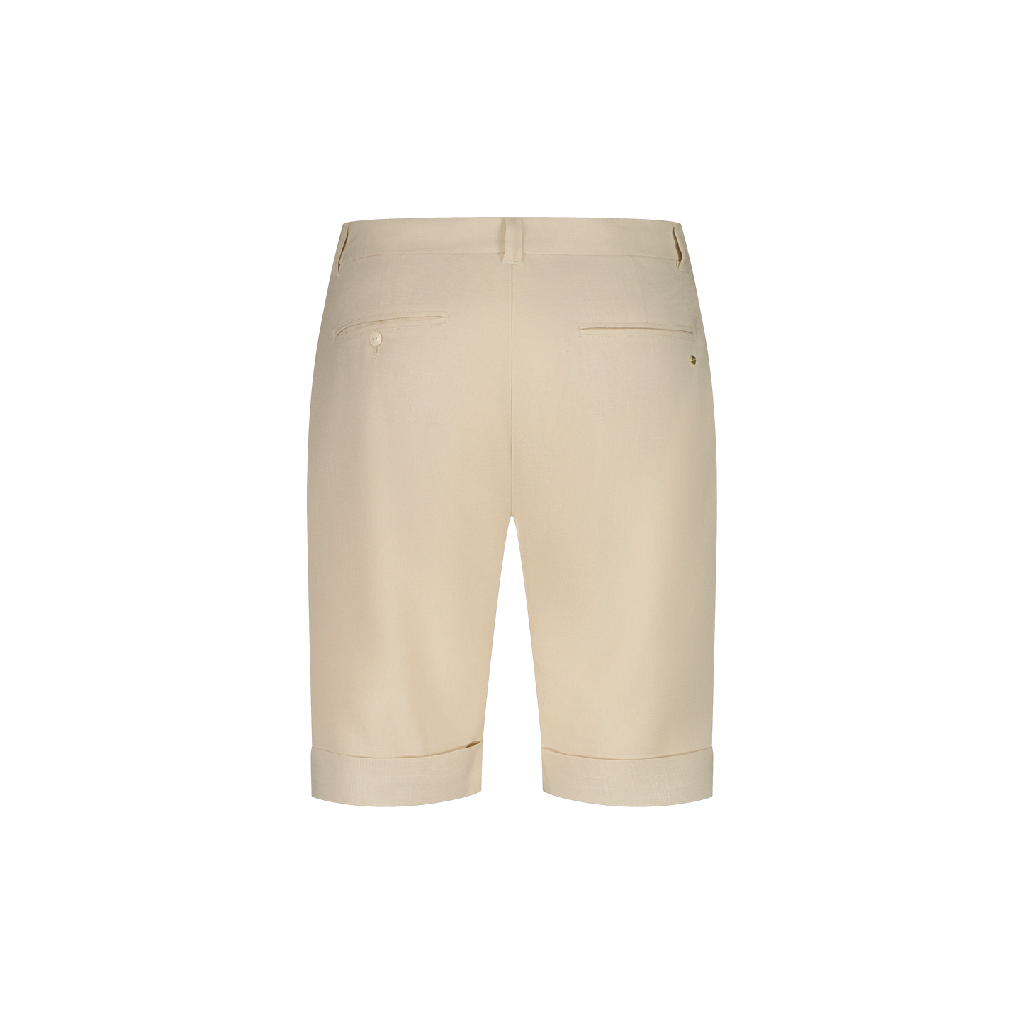 Short à Revers Beige