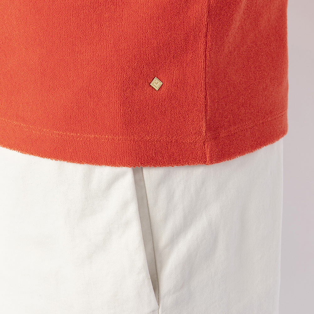 Terry cloth t-shirt with breast pocket