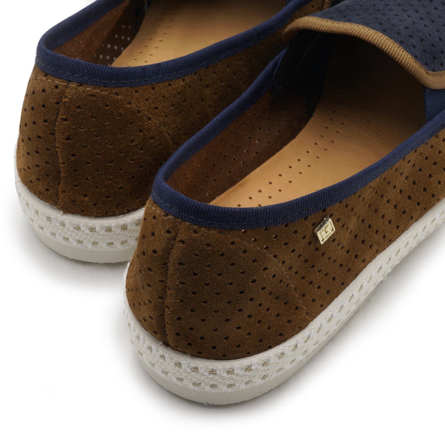 Classic Daim Match Marine Marron