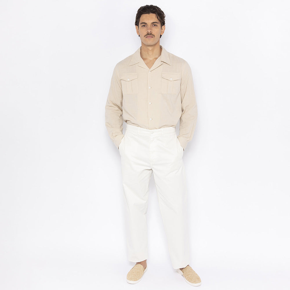 Chemise Manches Longues Poches Soufflet