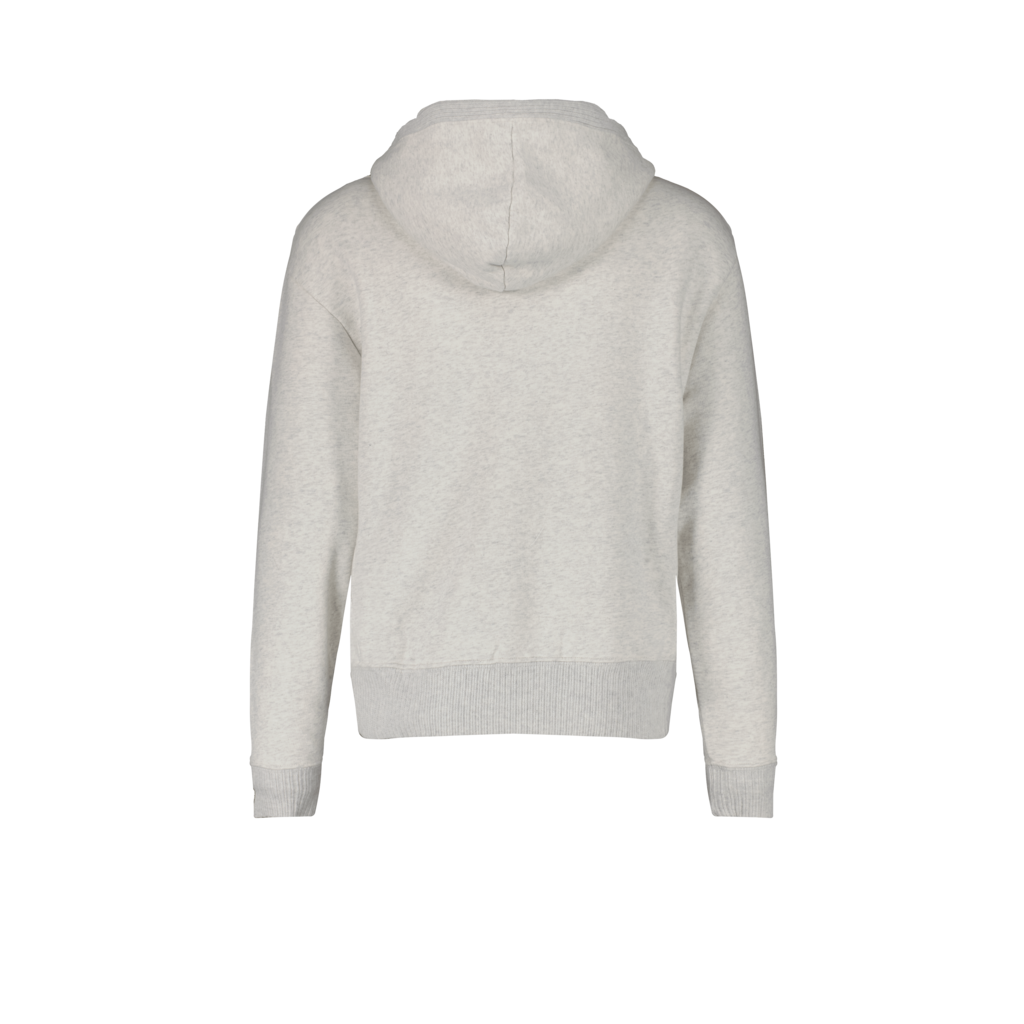 Grey Mottled Hooded Sweatshirt