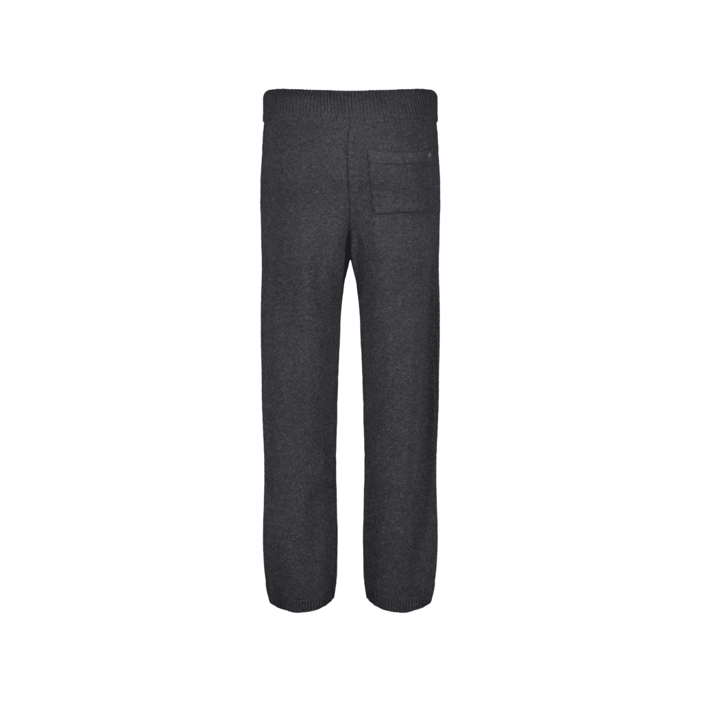 Anthracite Straight Knit Pants
