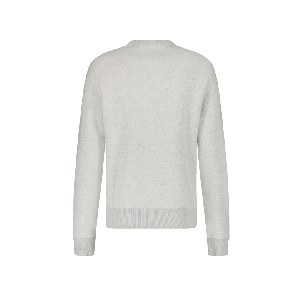 Grey Mottled Round Neck Sweater