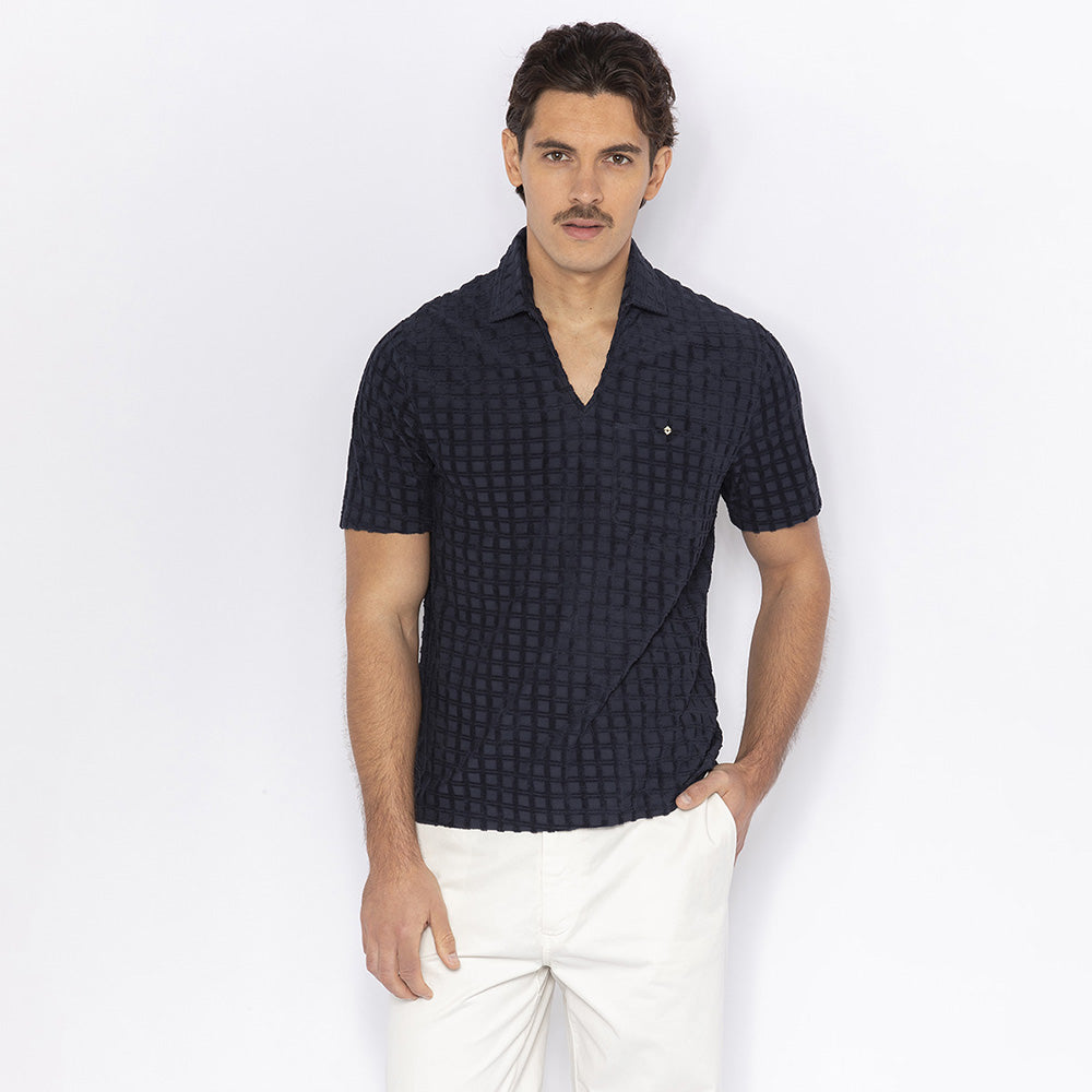 Polo en Jacquard Éponge