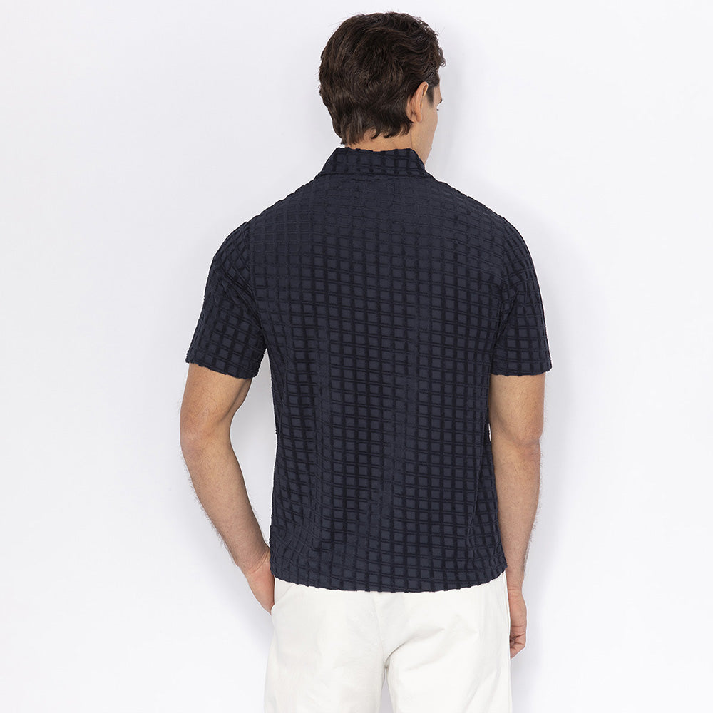 Polo en Jacquard Éponge