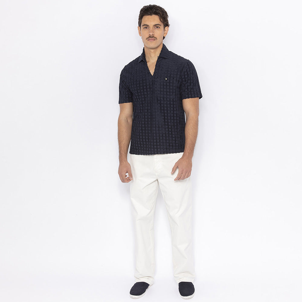 Polo en Jacquard Éponge