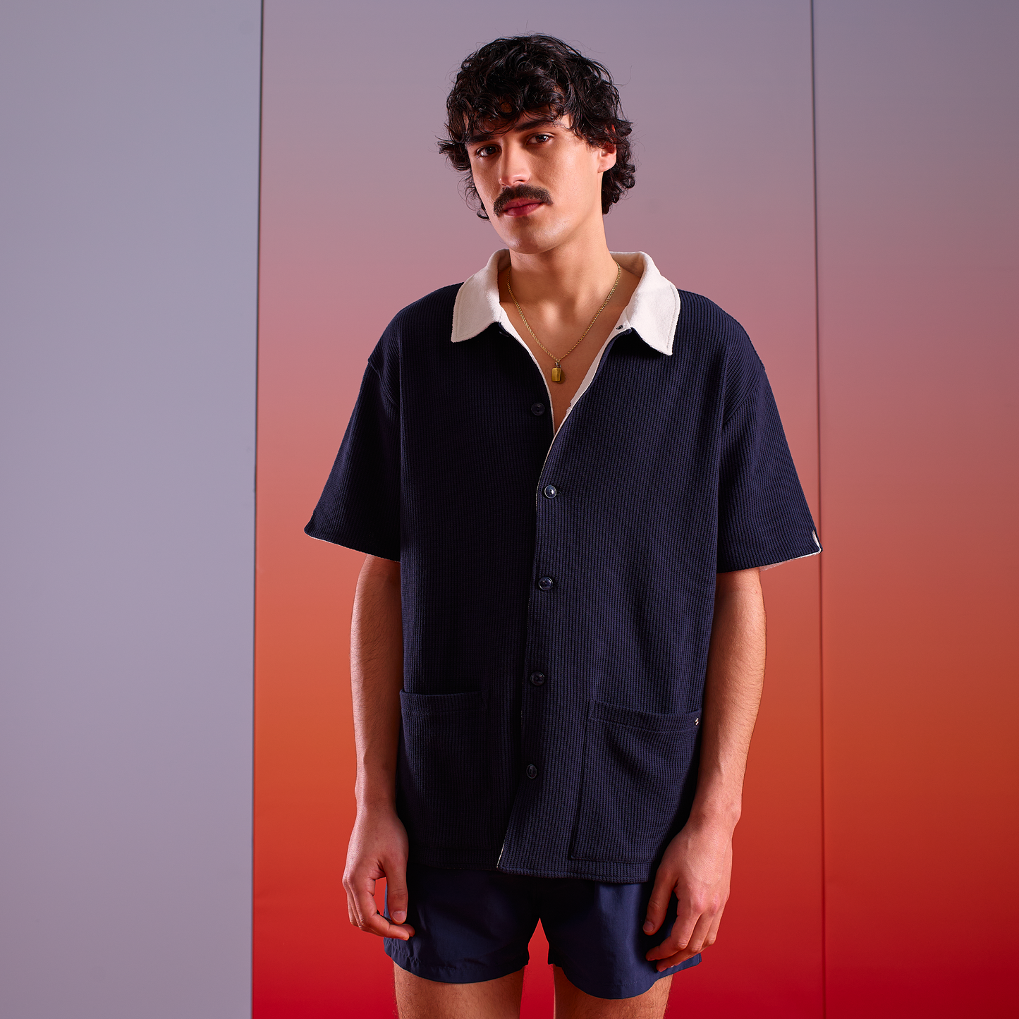 Chemise Doublée Éponge Marine