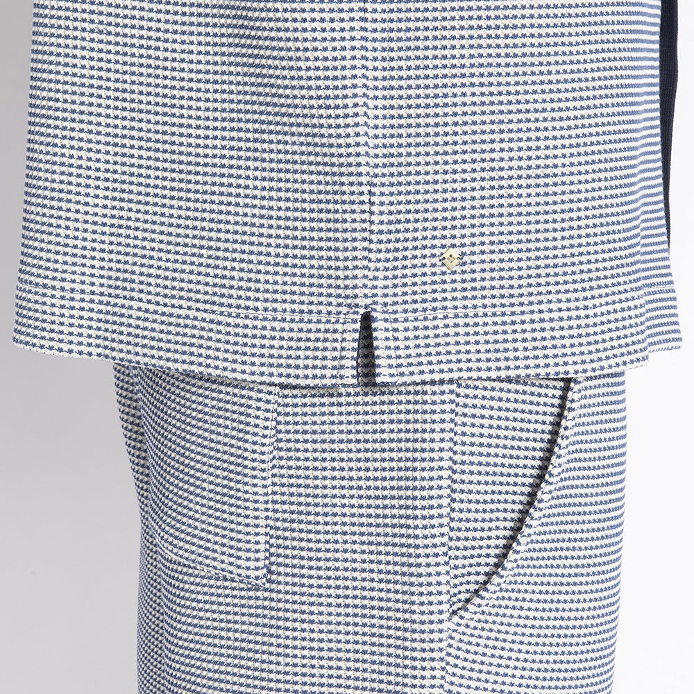 Short Nid d'abeille Bicolore