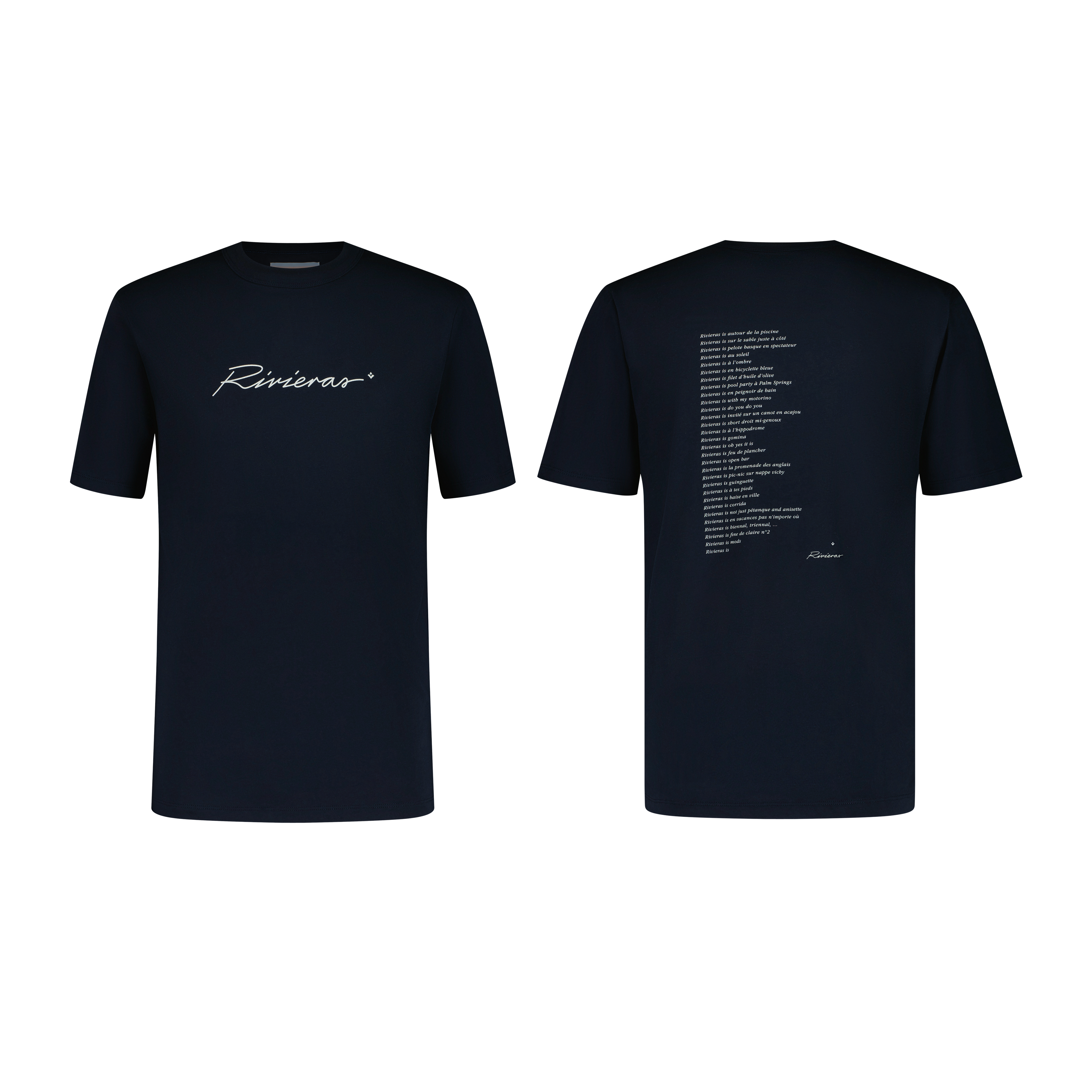 Printed Navy T-shirts (pack of 2)