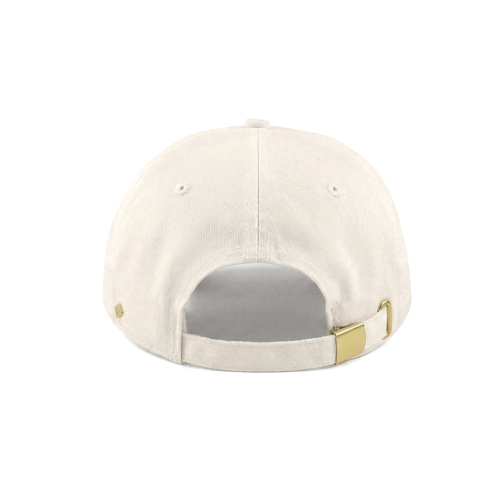 Casquette en sergé de coton avec broderie et corde