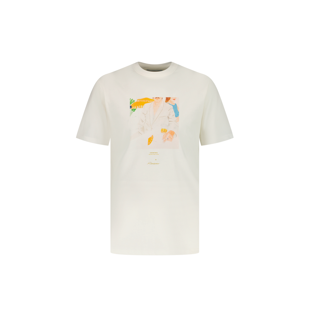 Printed Ecru T-shirts (pack of 2)