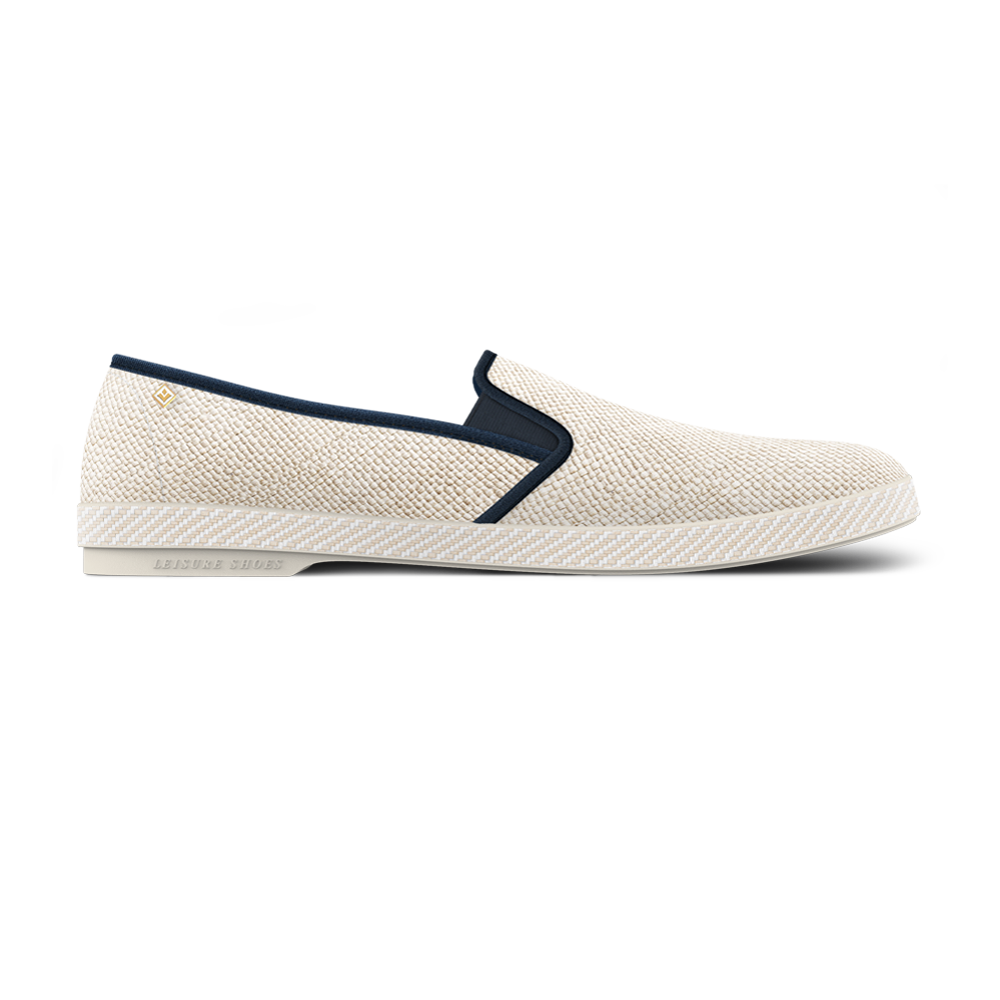Classic Raffia Ivory Navy