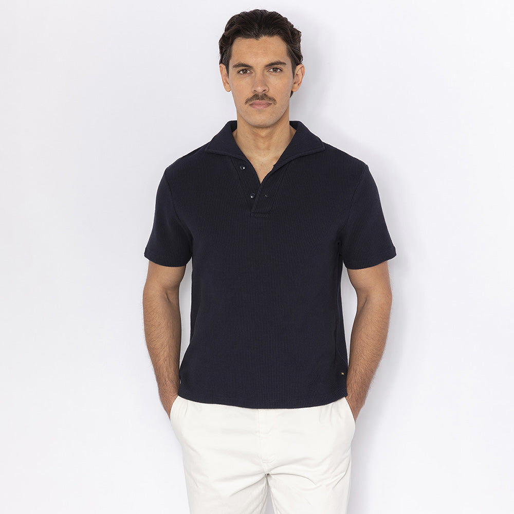 Polo Interlock Marine