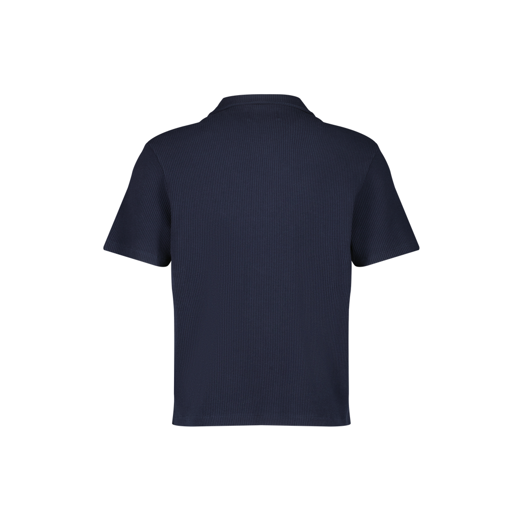 Navy Interlock Polo