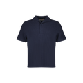Navy Interlock Polo