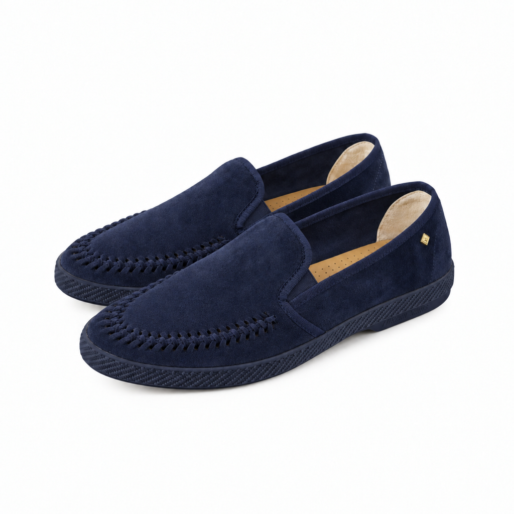 Classic Suede Braided Navy