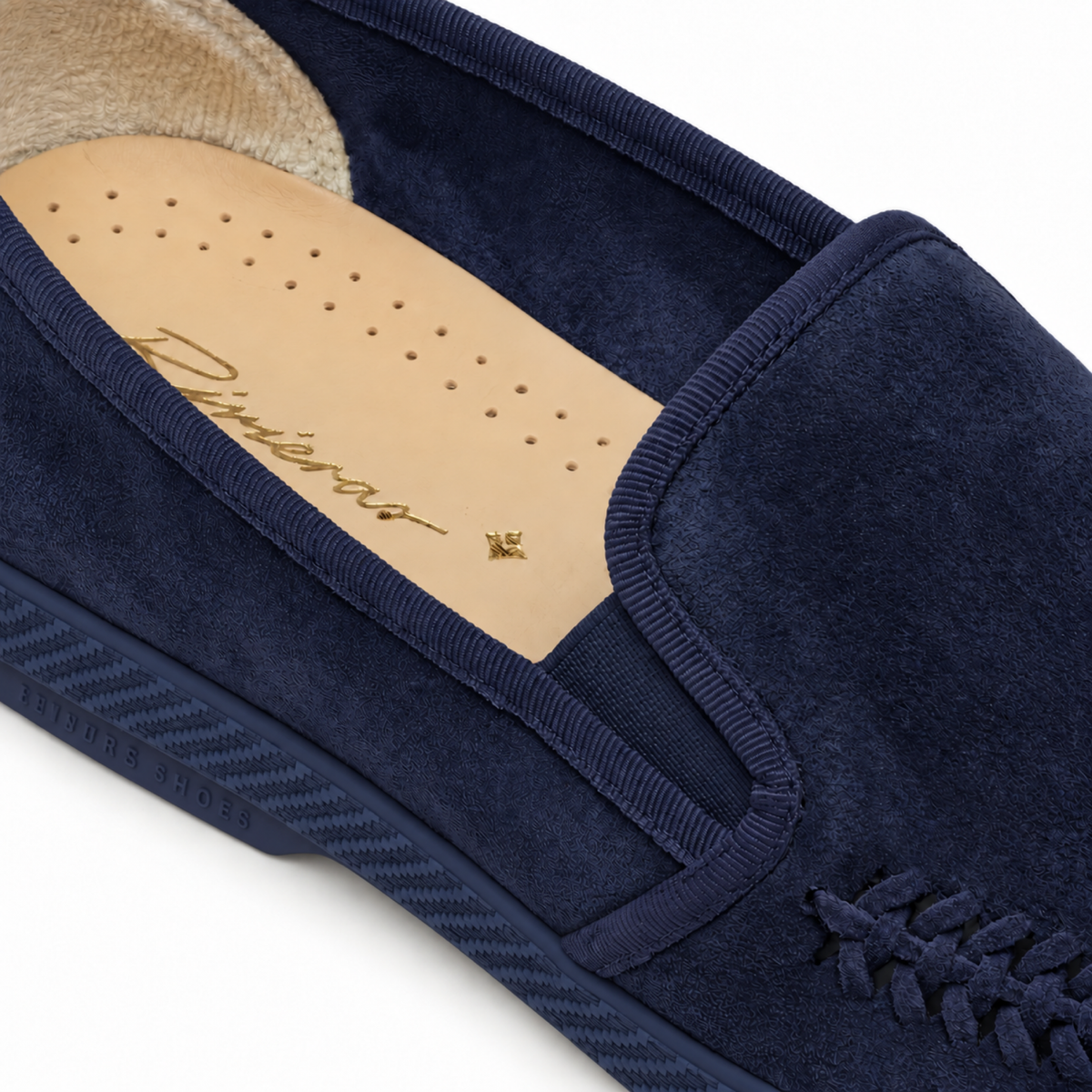 Classic Suede Tressé Marine