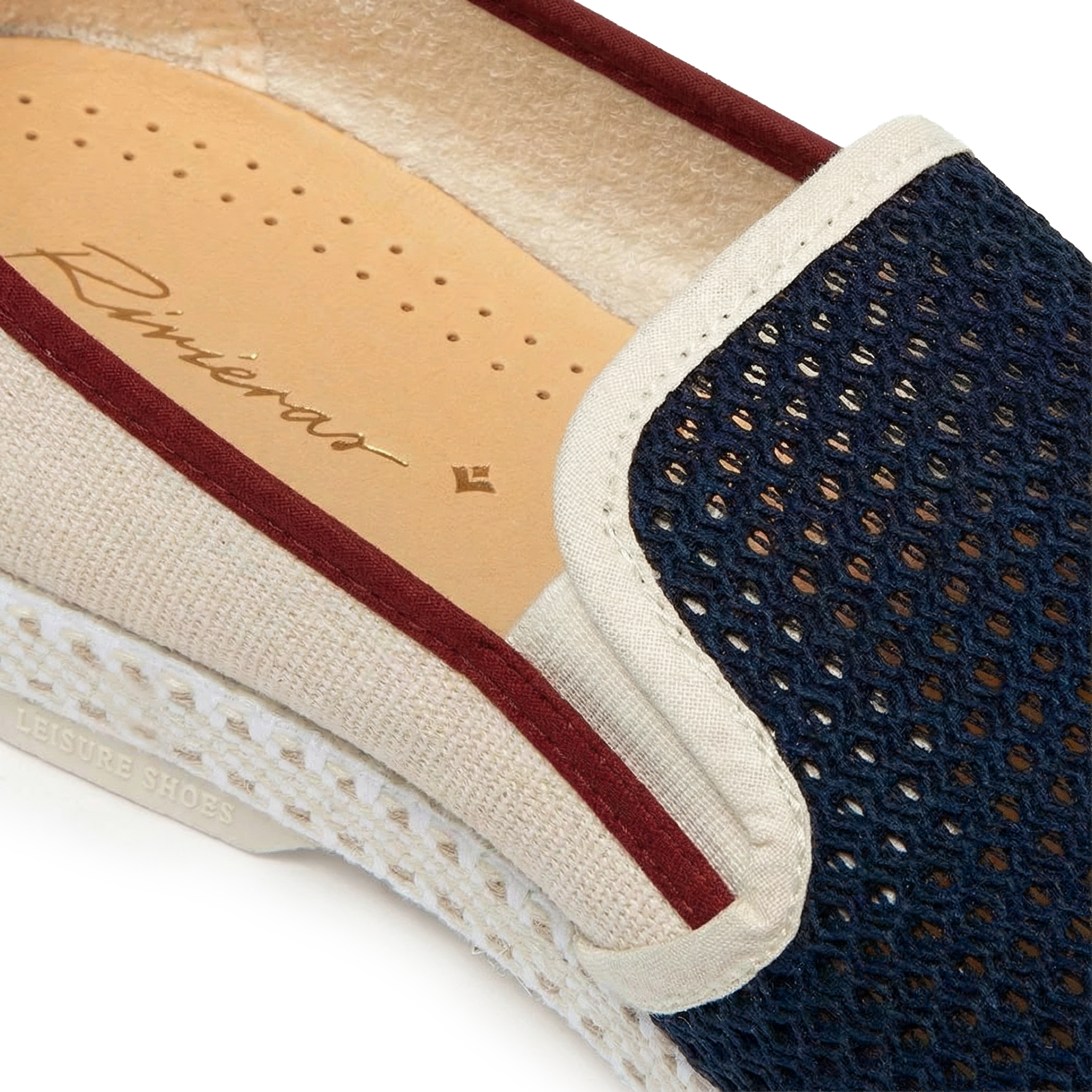 Classic Match Filet Marine Toile Ecrue