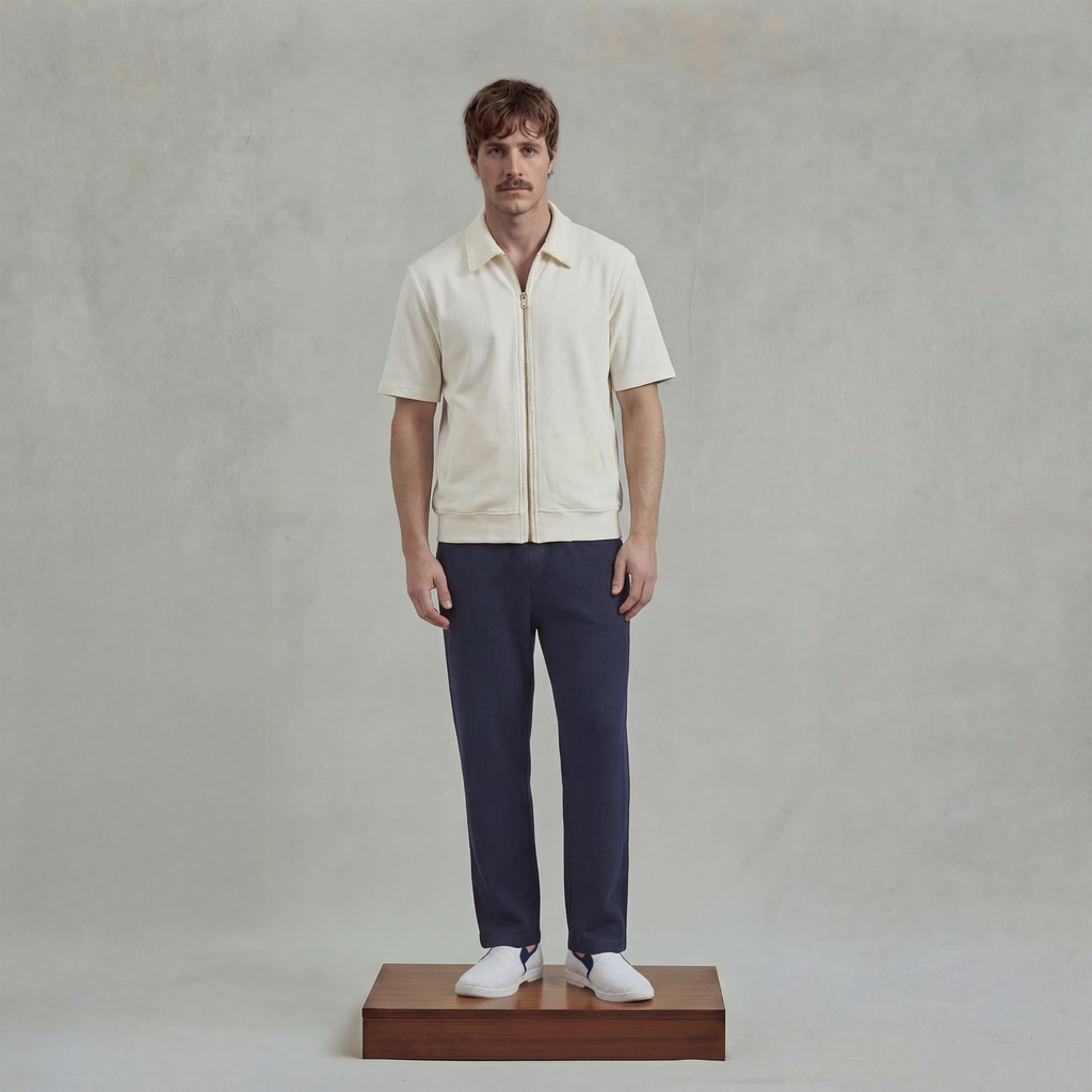 Blouson zippé en éponge