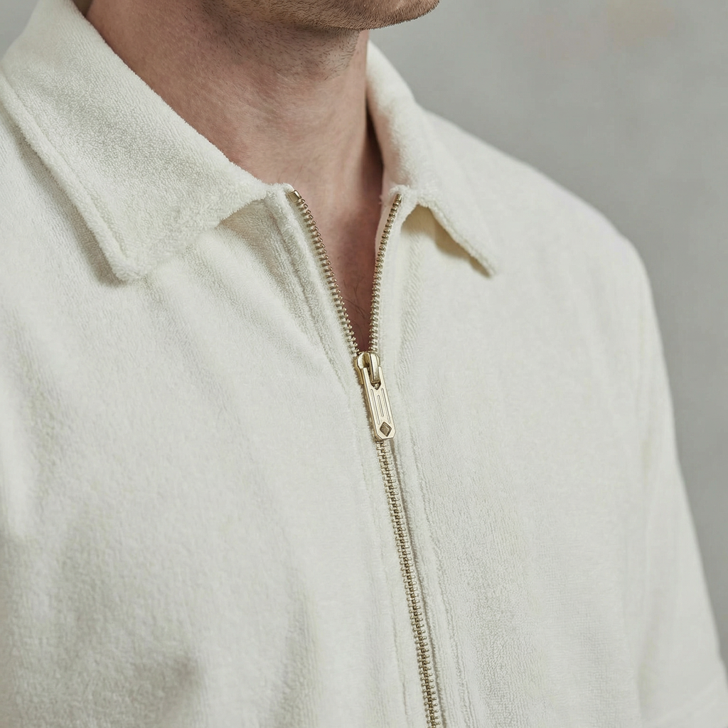 Blouson zippé en éponge