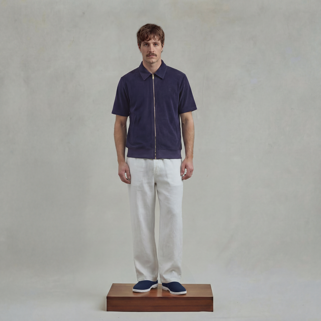 Blouson zippé en éponge