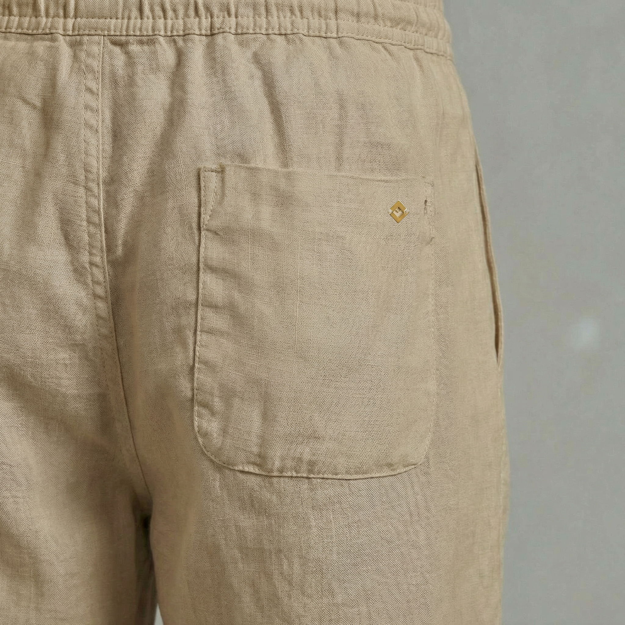 Linen Pants with Drawstring