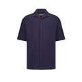Chemise en tricot nid d'abeille avec col requin