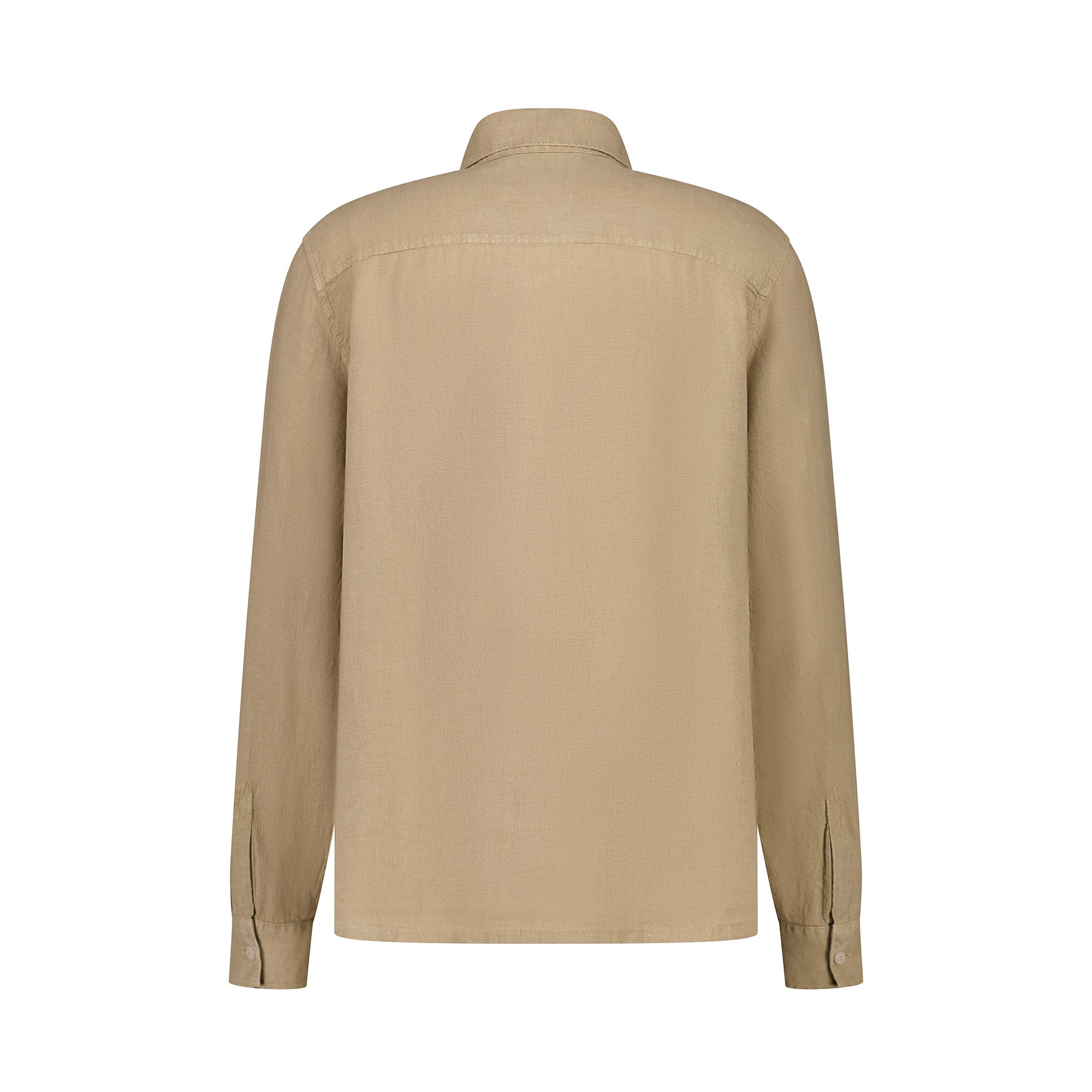 Long Sleeves Shirt in linen with chest pocket