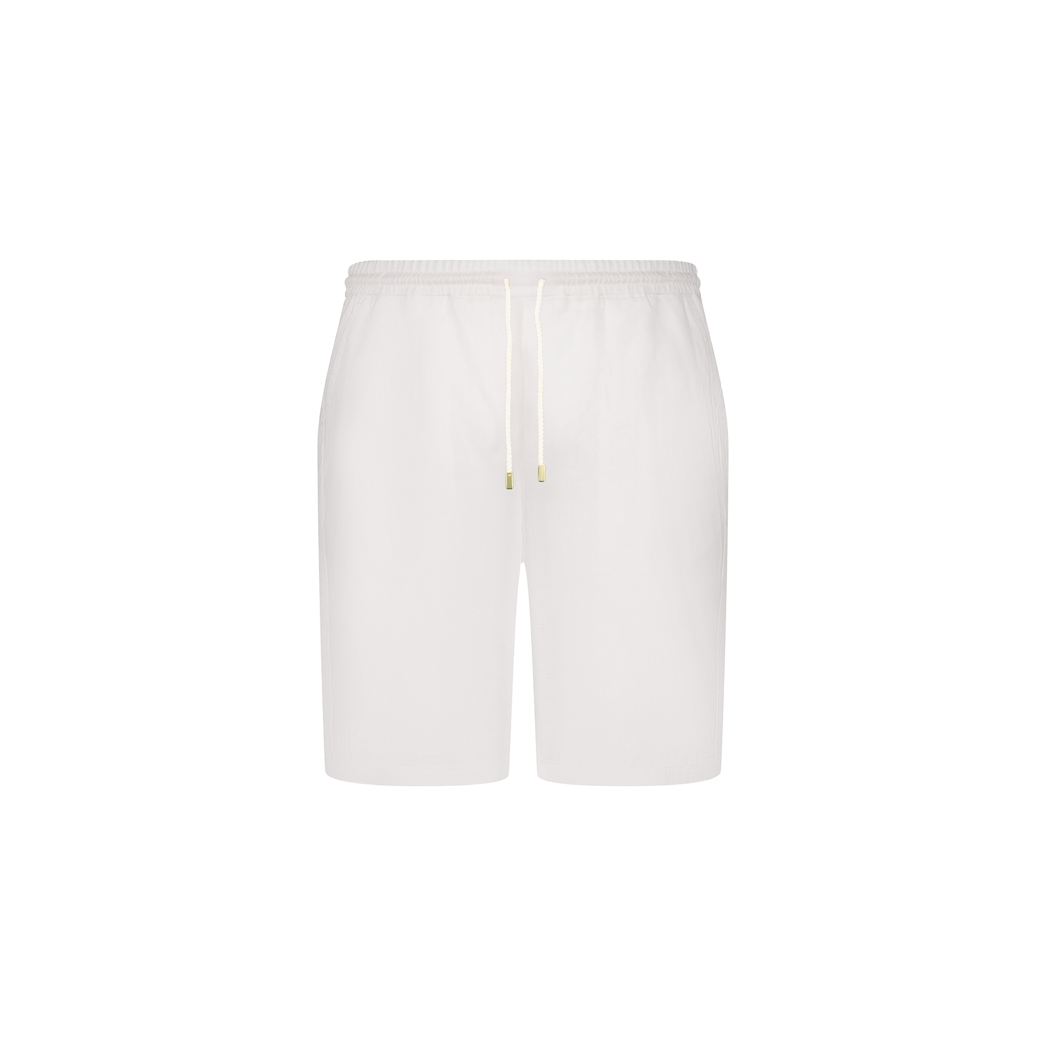 White linen shorts with Drawstring