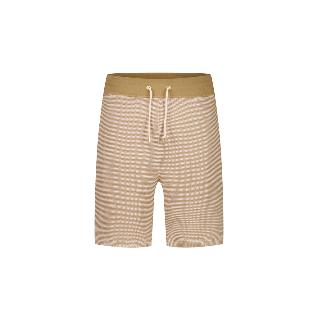 Short bicolore avec lien de serrage