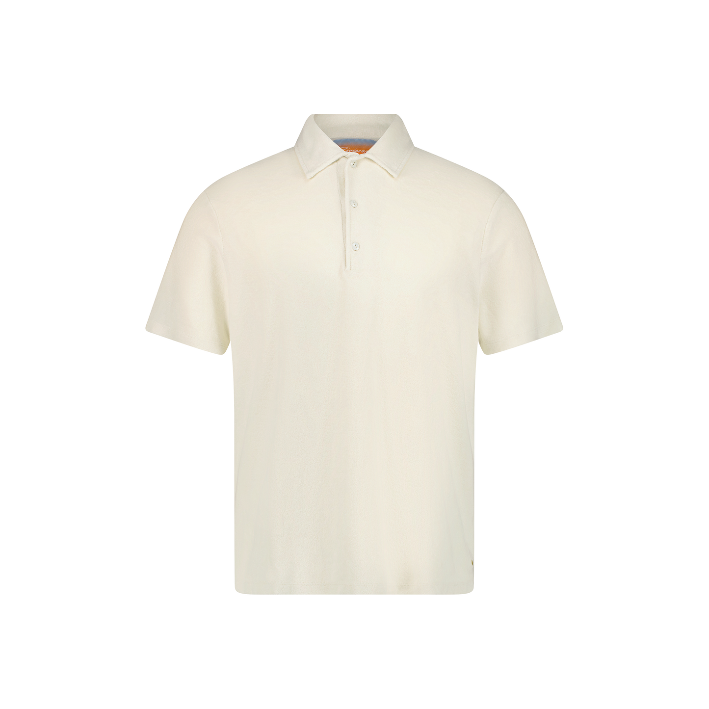 Polo Éponge à Bouton Ecru