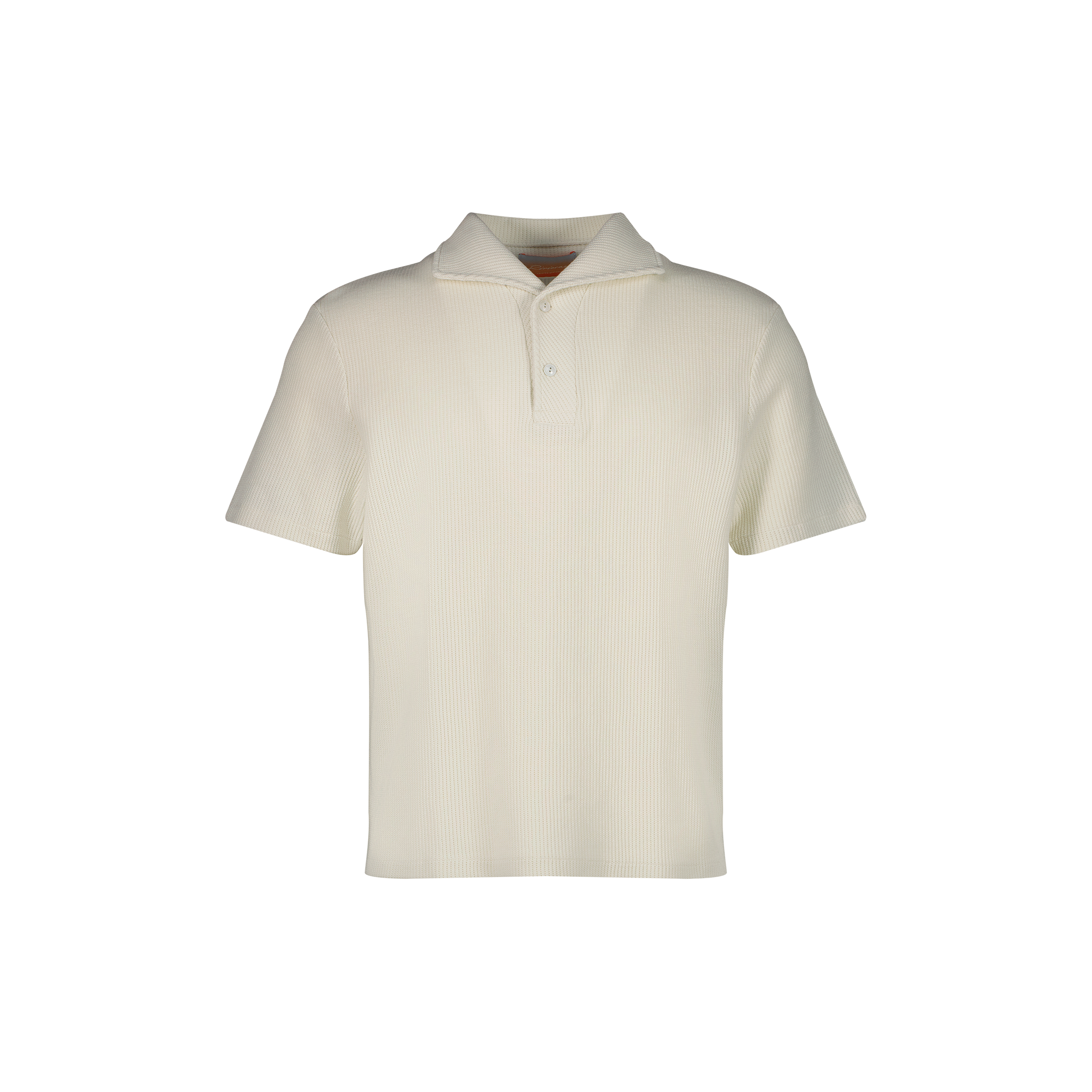 Polo col requin boutonné en interlock